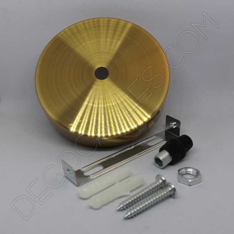 Soporte de techo para lámparas metálico oro nuevo Soporte de techo para lámparas metálico oro nuevo