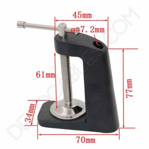 Sujeción metálica para flexo arquitecto