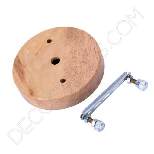 Soporte de techo de madera de roble 3 Soporte de techo para lámparas en madera de roblea-010