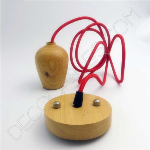 Soporte de techo de madera de roble 6 Soporte de techo para lámparas en madera de roblea-010