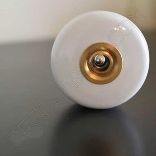 Interruptor conmutado porcelana vintage serie oro