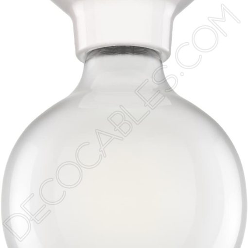 Portalámparas zócalo Retro porcelana blanco Elektra 6 Portalámparas cerámica zócalo blanco modelo elektra