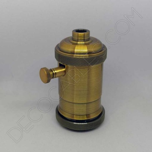 Portalámparas con regulador en latón