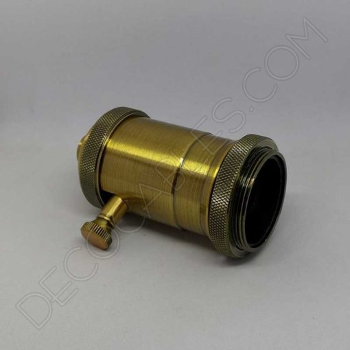 Portalámparas vintage de latón con regulador de intensidad 2 Portalámparas con regulador en latón