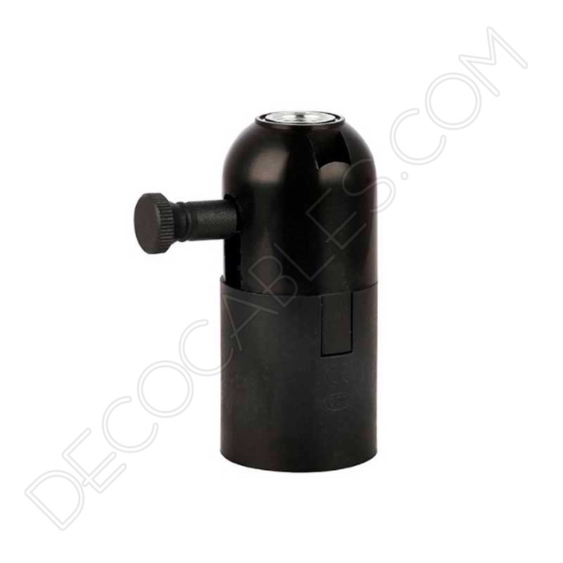 Portalámparas con regulador negro Portalámparas con regulador negro