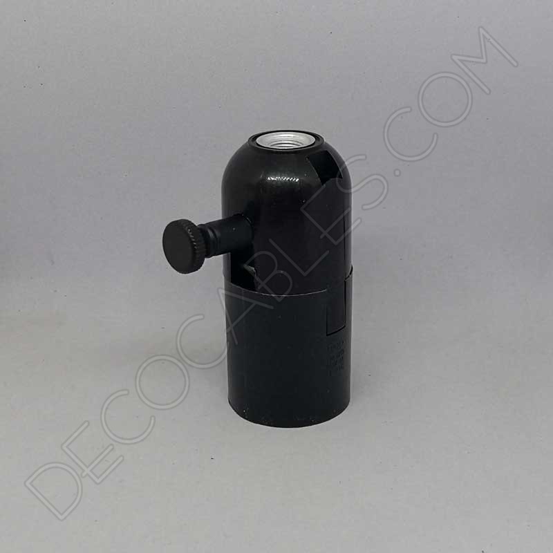 Portalámparas con regulador negro Portalámparas con regulador negro