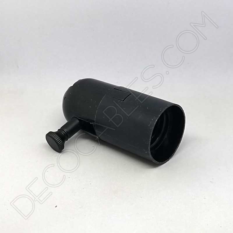 Portalámparas con regulador negro Portalámparas con regulador negro