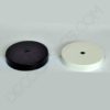 Soporte metálico para lámpara 1 orificio blanco y negro (diámetro 10 cm) 11 Soporte metálico de techo para lámpara