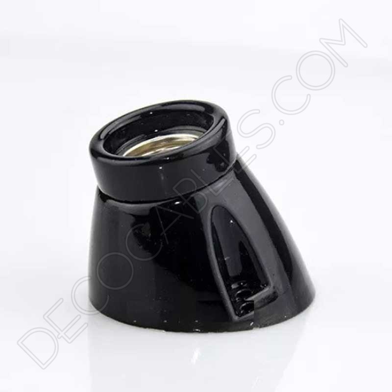 Portalámparas esmaltado porcelana curvo Portalámparas esmaltado porcelana curvo