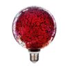 Bombilla filamento Led Globo cristal craqueado rojo (125mm) 3 Bombilla decorativa led globo cristal craqueado roja