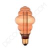 Bombilla imitación filamento Led Gigante modelo Ondas 8 Bombilla gigante led ámbar modelo ondas