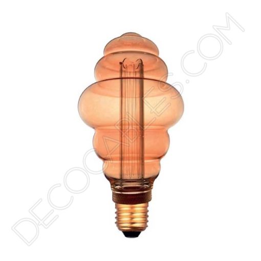Bombilla gigante led ámbar modelo ondas