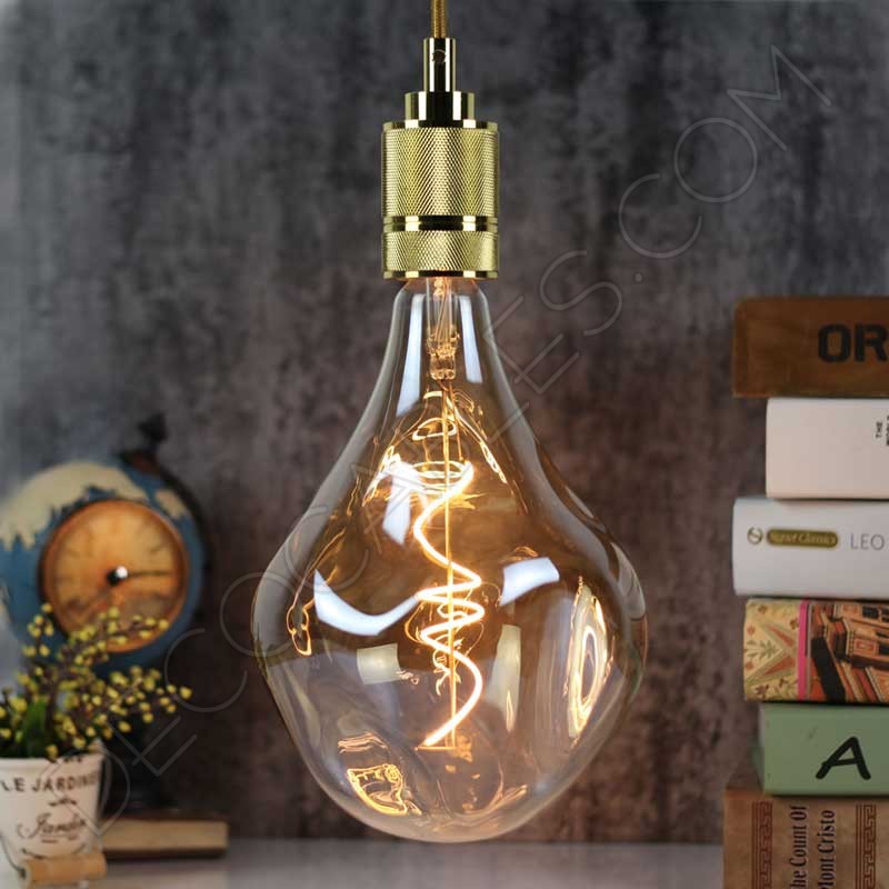 Bombilla maxi ámbar filamento led modelo irregular Bombilla maxi ámbar filamento led modelo irregular