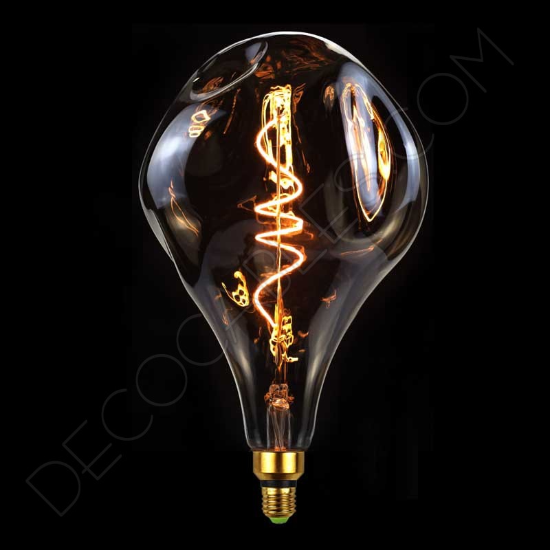 Bombilla maxi ámbar filamento led modelo irregular Bombilla maxi ámbar filamento led modelo irregular