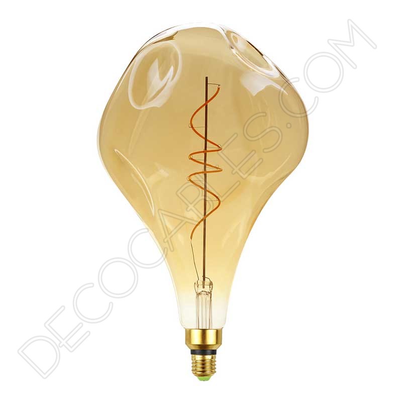 Bombilla maxi ámbar filamento led modelo irregular Bombilla maxi ámbar filamento led modelo irregular