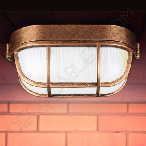 Lámpara aplique ojo de buey modelo industrial