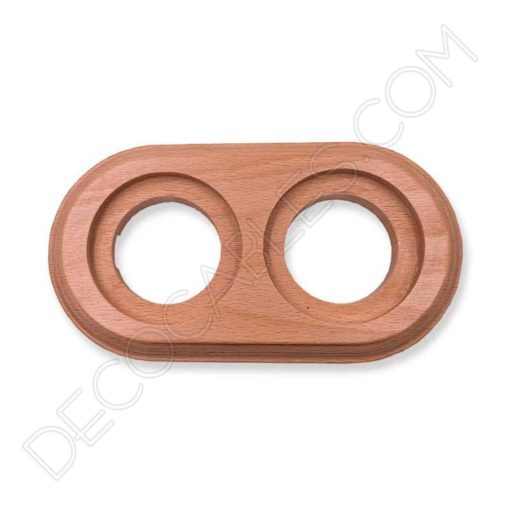 Base de madera para enchufes e interruptores cerámicos Vintage 7 Base de madera para interruptor y enchufe cerámico Vintage