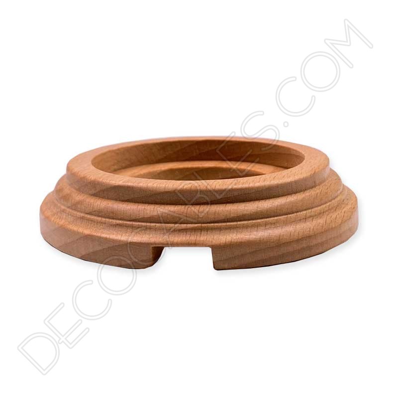 Base de madera para interruptor y enchufe cerámico Vintage Base de madera para interruptor y enchufe cerámico Vintage