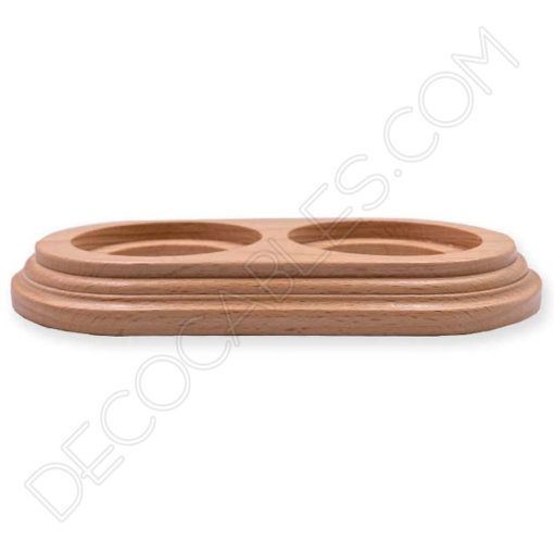 Base de madera para enchufes e interruptores cerámicos Vintage 8 Base de madera para interruptor y enchufe cerámico Vintage