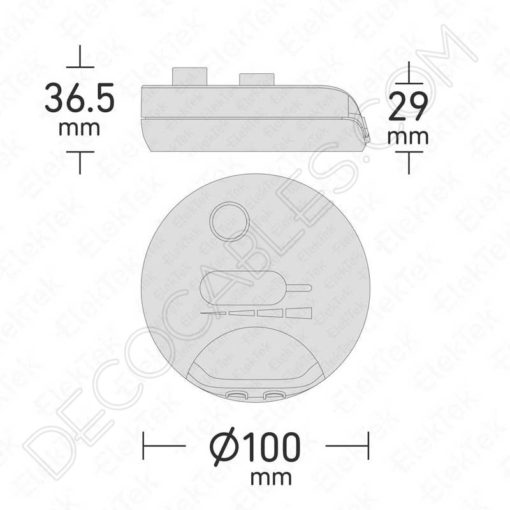 Interruptor regulador de pie Led (dimmer) 9 Regulador dimmer led para lámpara de pie