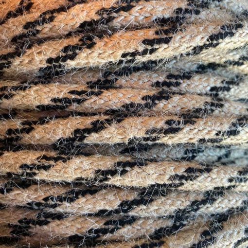 Decocables. Tienda de cables, de bombillas y de lámparas 28 Cable eléctrico redondo cuerda de yute bicolor negro 2x0,75