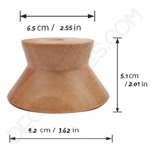 Cubre portalámparas de madera especial para pantallas 5 Cubre portalámparas de madera de haya especial para pantallas