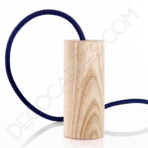 Lámpara Colgante de madera modelo cilindro (varios colores) 5 Lámpara colgante de madera modelo cilindro