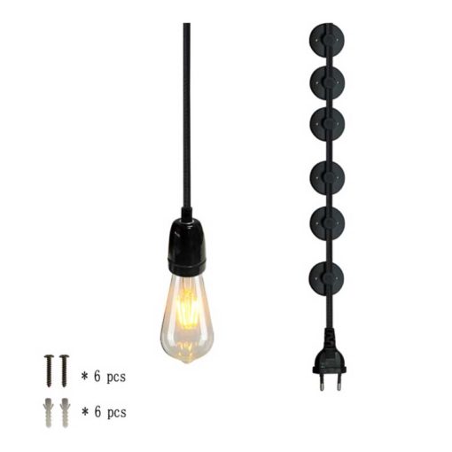 Lámpara Colgante Creativa Nórdica (negra/blanca) 4 Lámpara creativa nórdica colgante