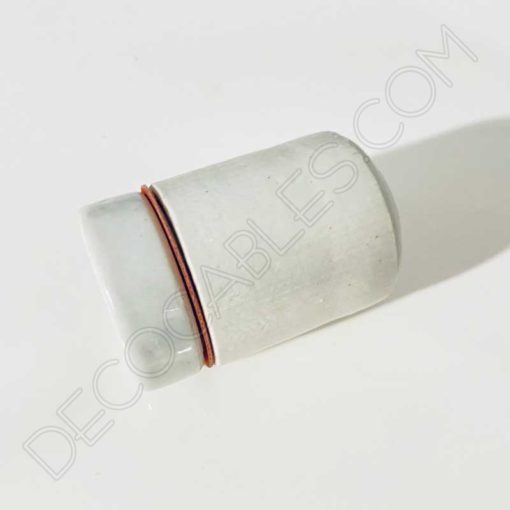 Portalámparas cerámico industrial sin pulir casquillo E27