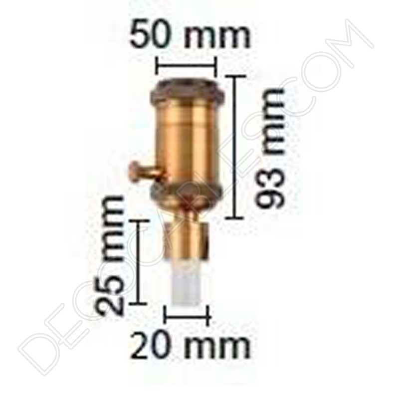 Portalámparas con regulador para botellas Portalámparas con regulador para botellas